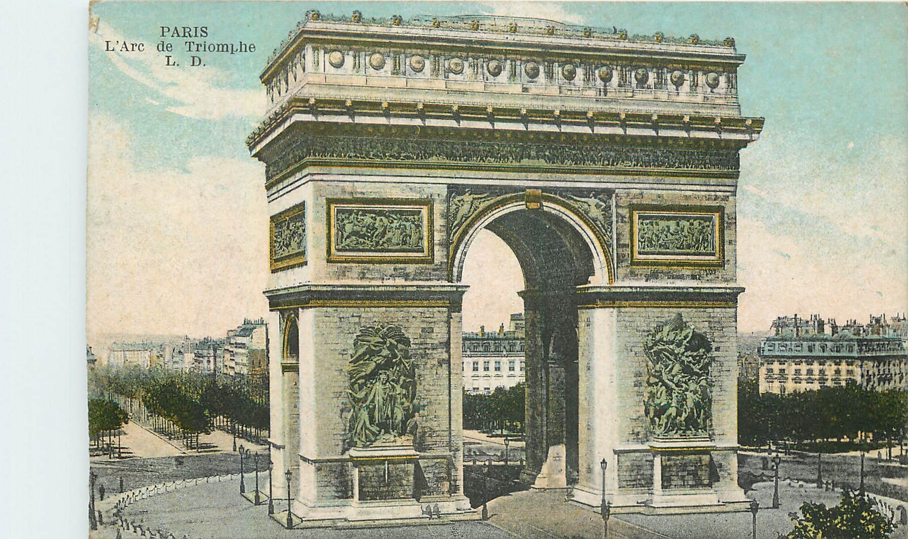 CPA Paris l'Arc de triomphe 