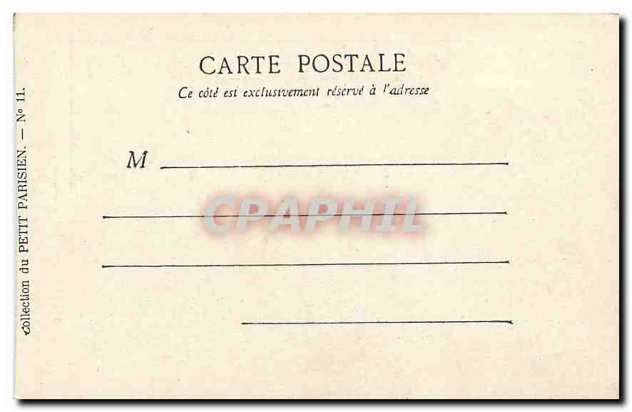 CPA Paris La Porte Saint Martin  — Verso