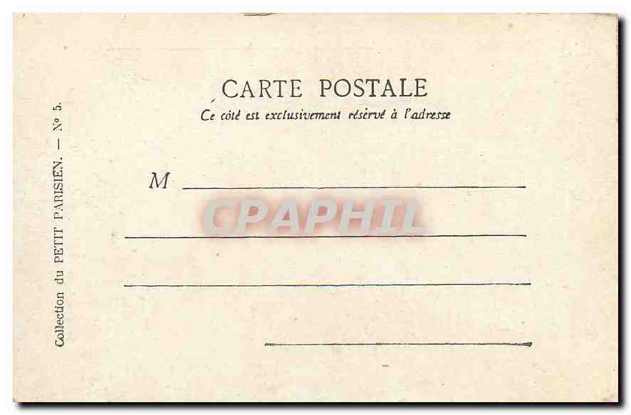 CPA Paris La Place de la Republique  — Rückseite