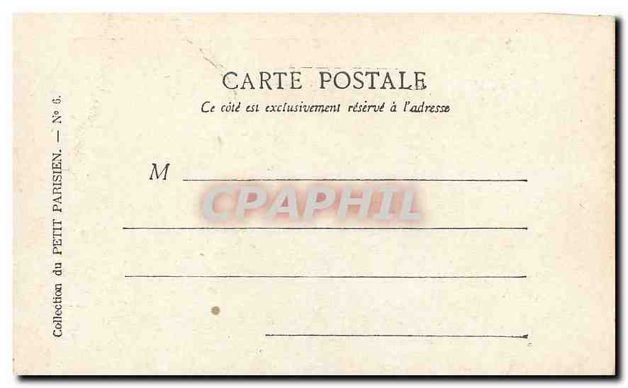 CPA Paris le Pantheon  — Rückseite