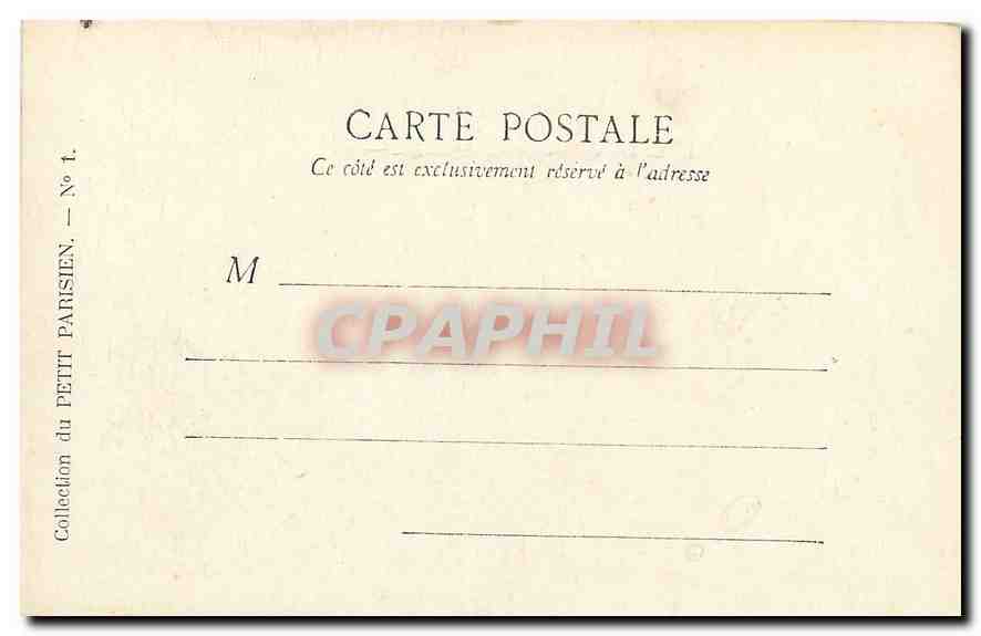 CPA Paris le Pont Alexandre III  — Verso