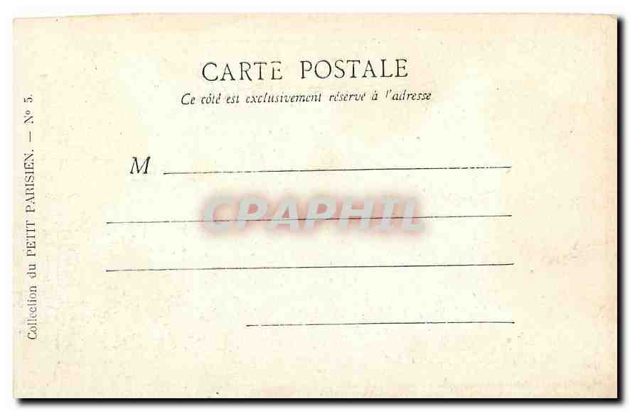 CPA Paris la Place de la Republique  — Rückseite