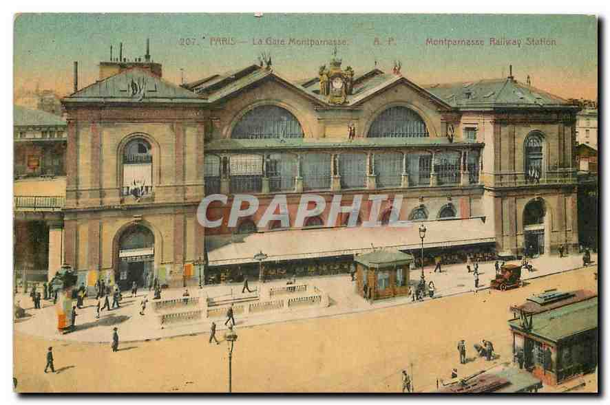 CPA Paris la Gare Montparnasse 