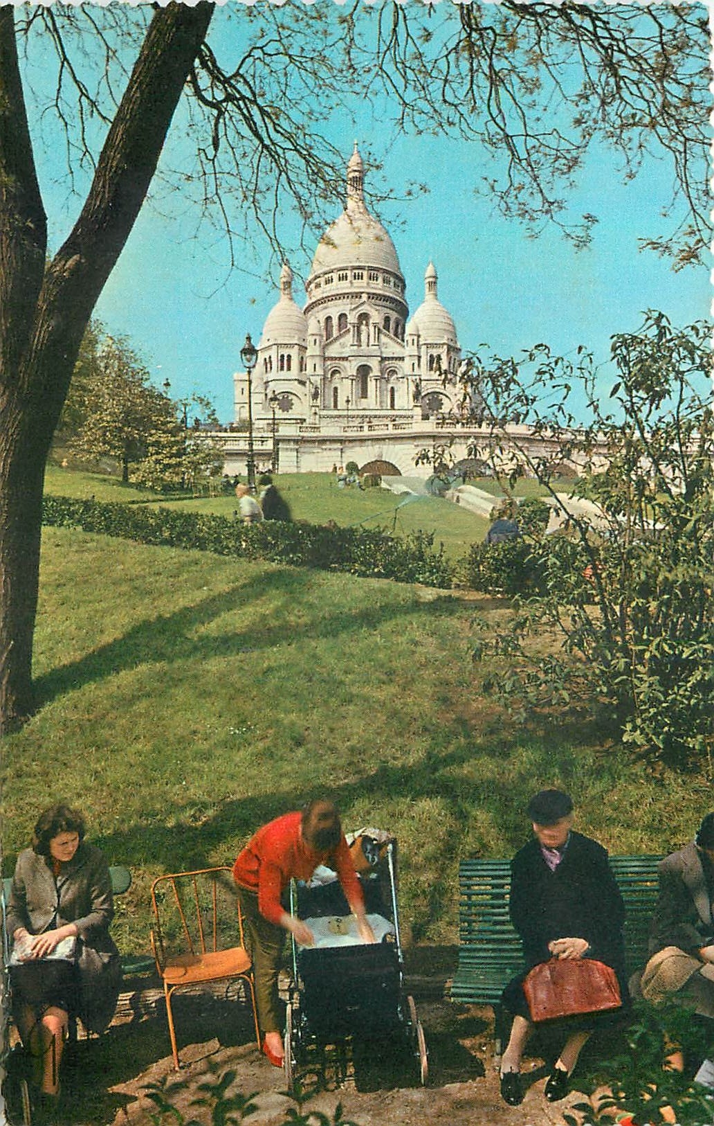 CPA Paris et ses merveilles basilique du Sacre Coeur de Montmartre 