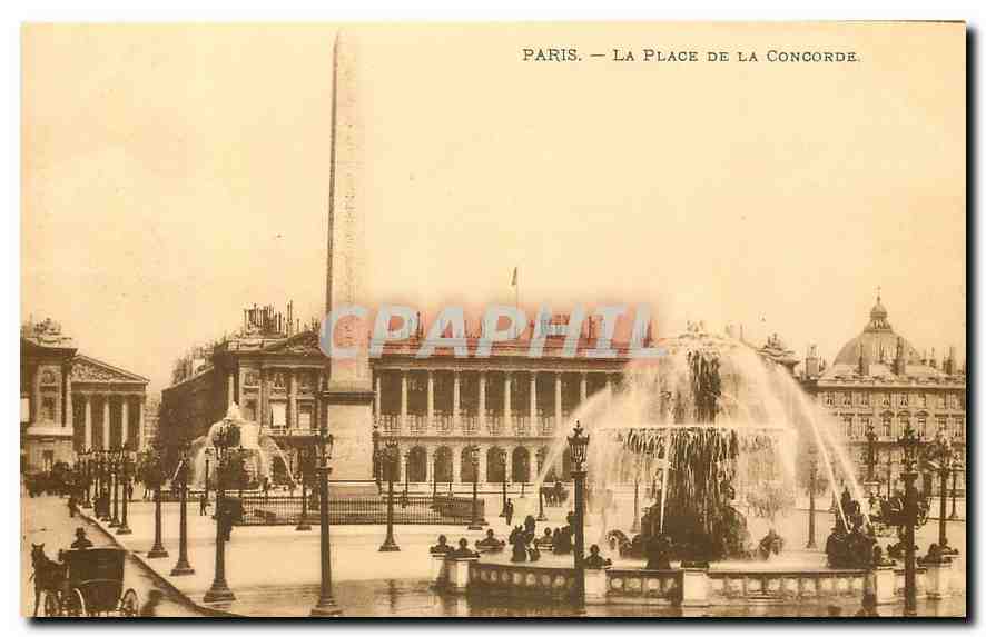 CPA Paris la Place de la Concorde 