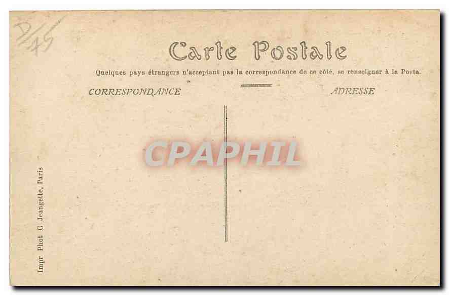 CPA Paris le Trocadero  — Rückseite