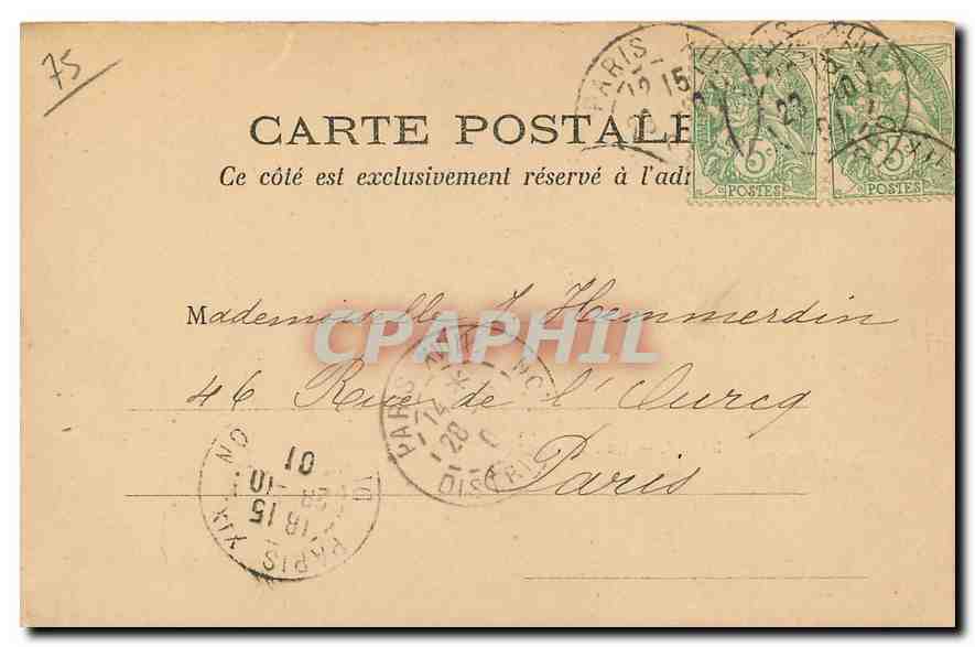 CPA Paris Luxembourg  — Rückseite