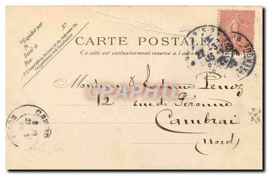CPA Paris Notre Dame la facade  — Verso