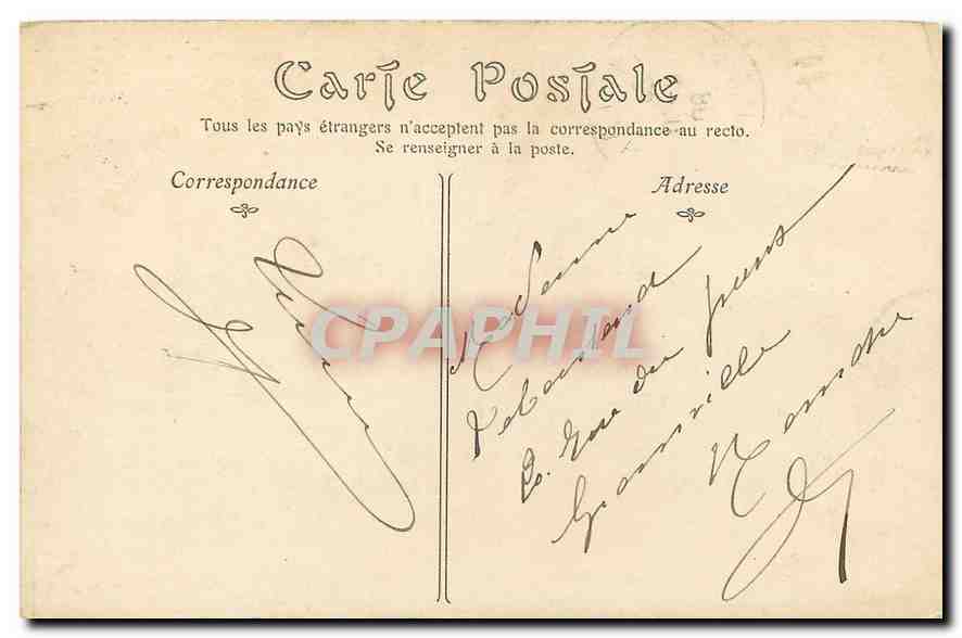 CPA Paris le parc des Buttes Chaumont  — Verso