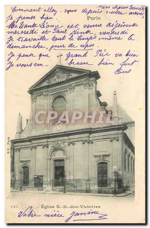 CPA Paris Eglise N D des Victoires 