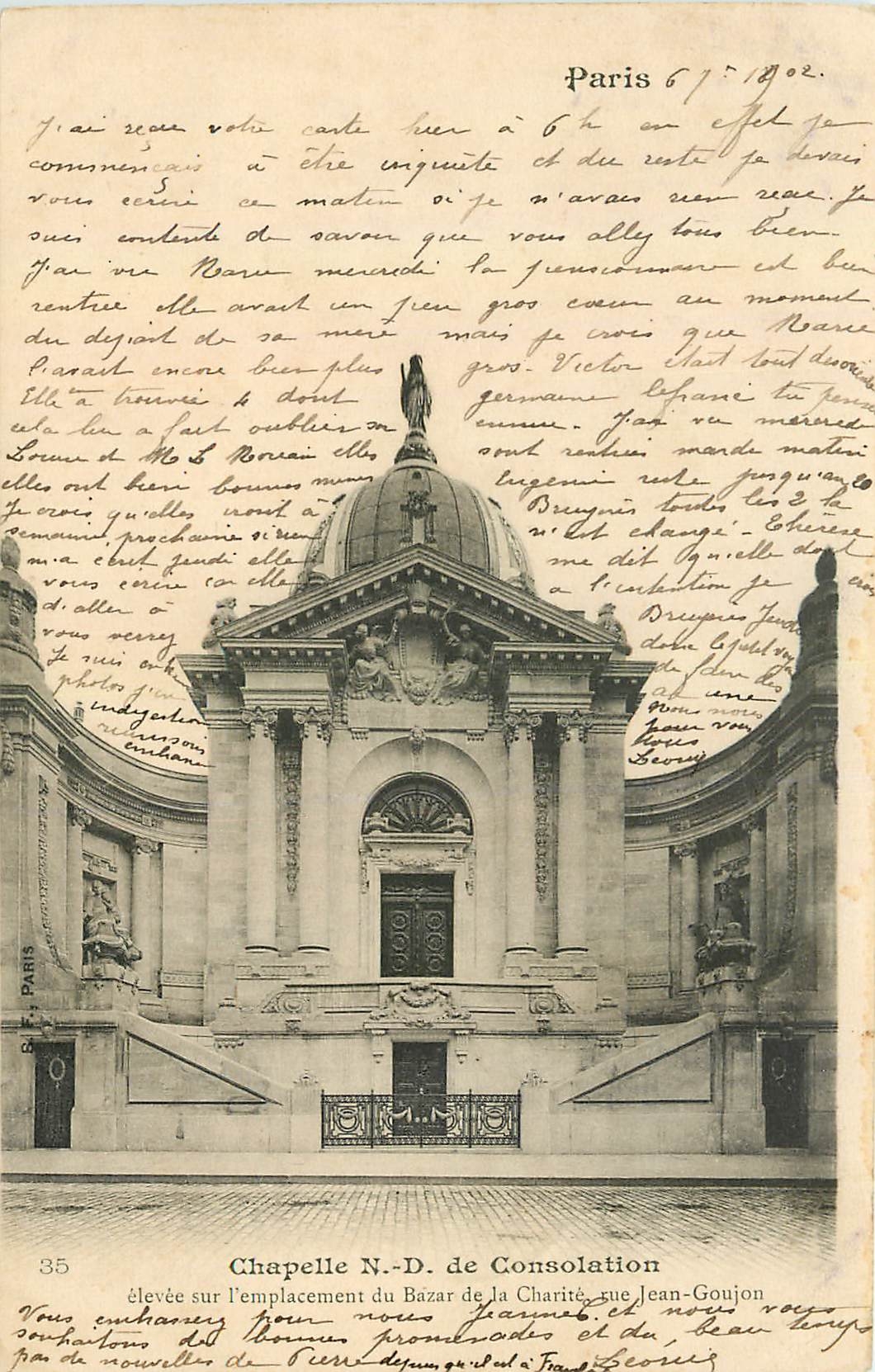 CPA Paris Chapelle N D de Consolation 