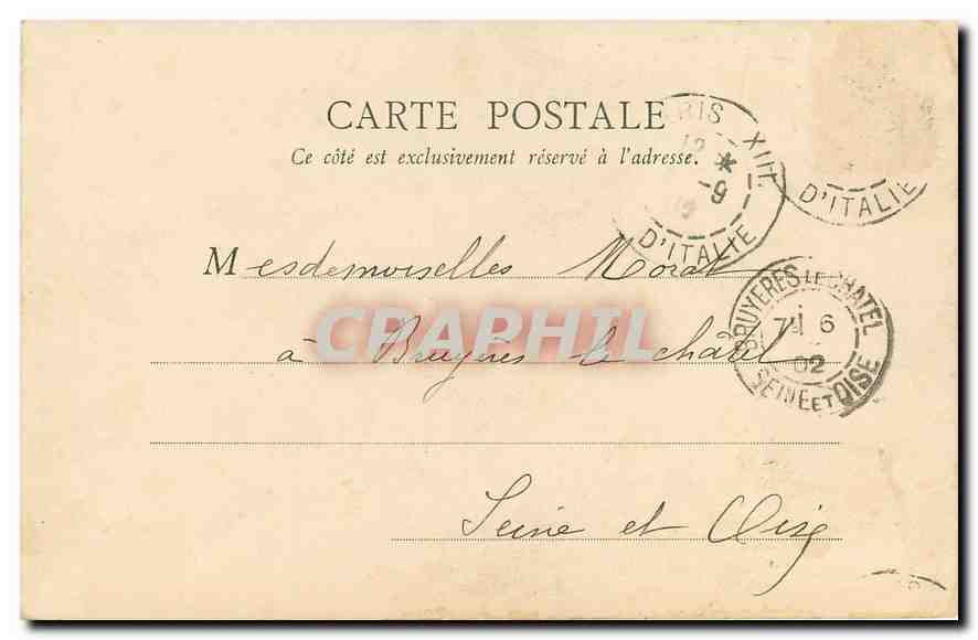 CPA Paris Chapelle N D de Consolation  — Rückseite
