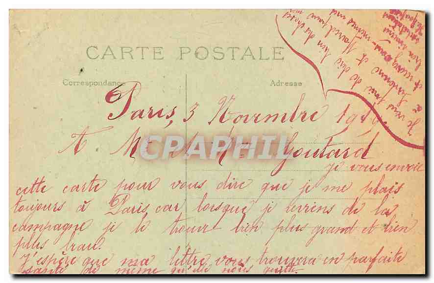 CPA Paris Champs Elysees le petit palais  — Rückseite