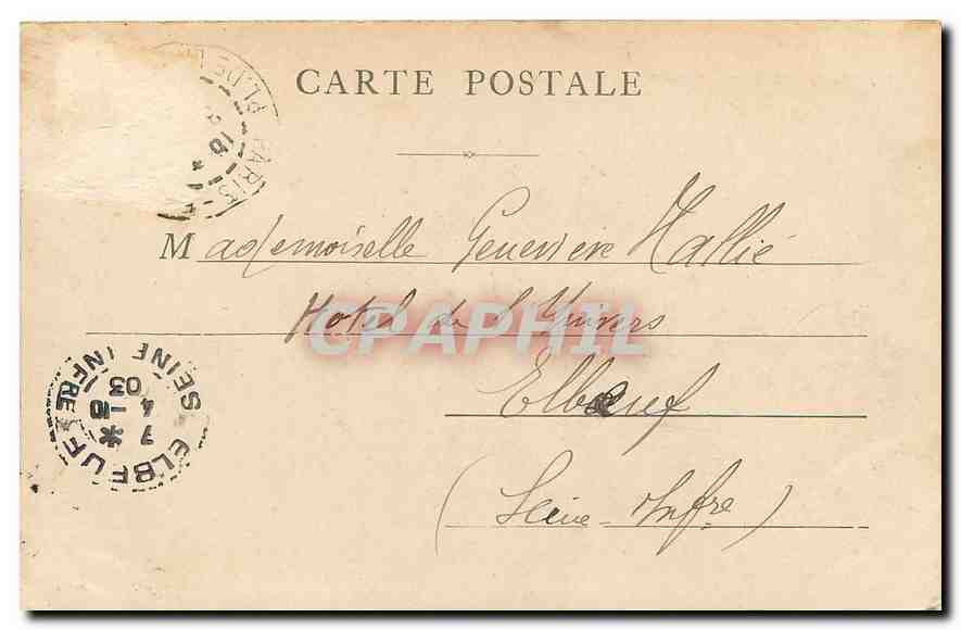 CPA Paris L'Arc des Tuileries  — Rückseite