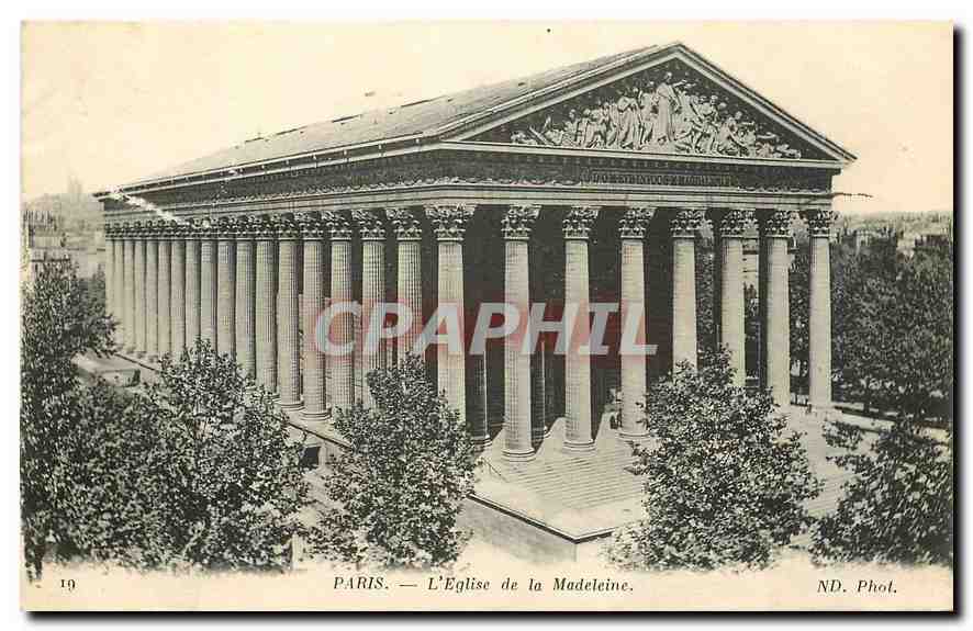 CPA Paris L'Eglise de la Madeleine 