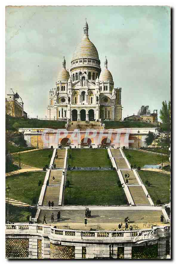 CPA Paris La Basilique du Sacre Coeur 