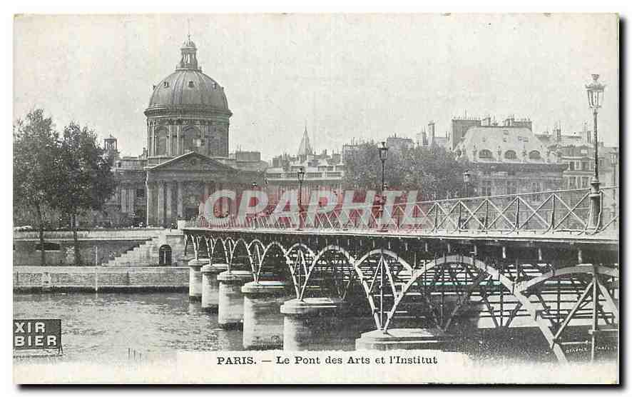 CPA Paris Le Pont des Arts et l'Institut 