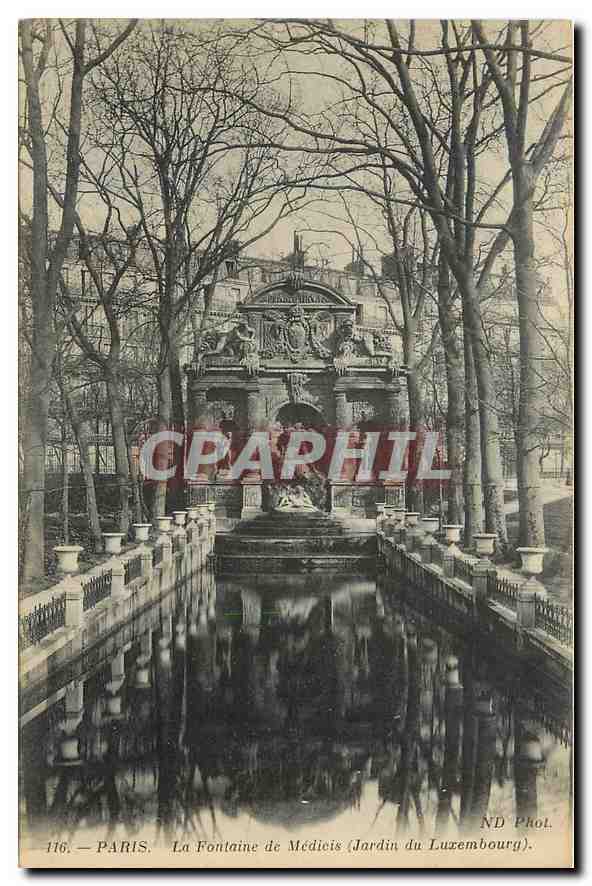 CPA Paris La Fontaine de Medicis Jardin du Luxembourg 