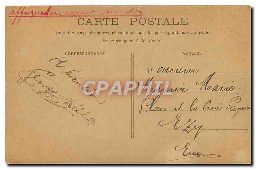 CPA Paris Institut de France Bateau Elixir Colombier Maggi — Rückseite