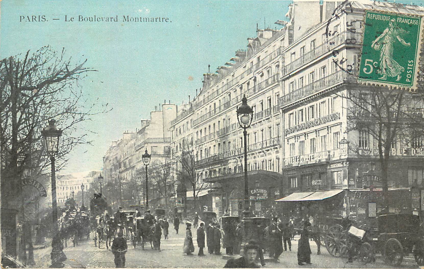 CPA Paris Le Boulevard Montmartre 