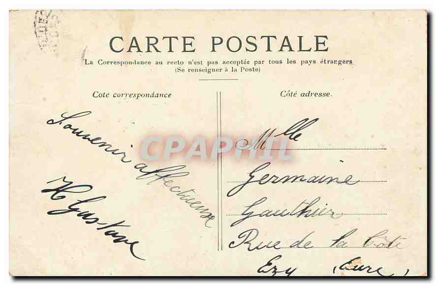 CPA Paris Le Boulevard Montmartre  — Rückseite