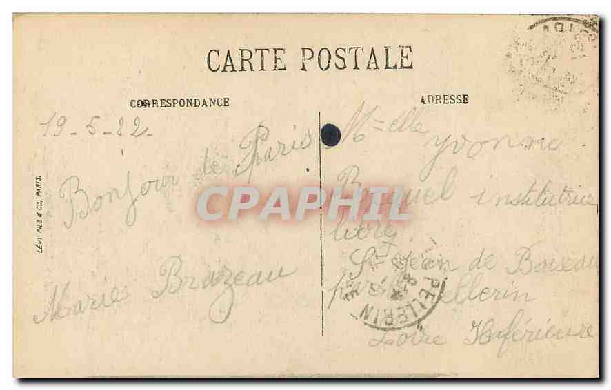 CPA Paris L'Hotel de Sens  — Rückseite