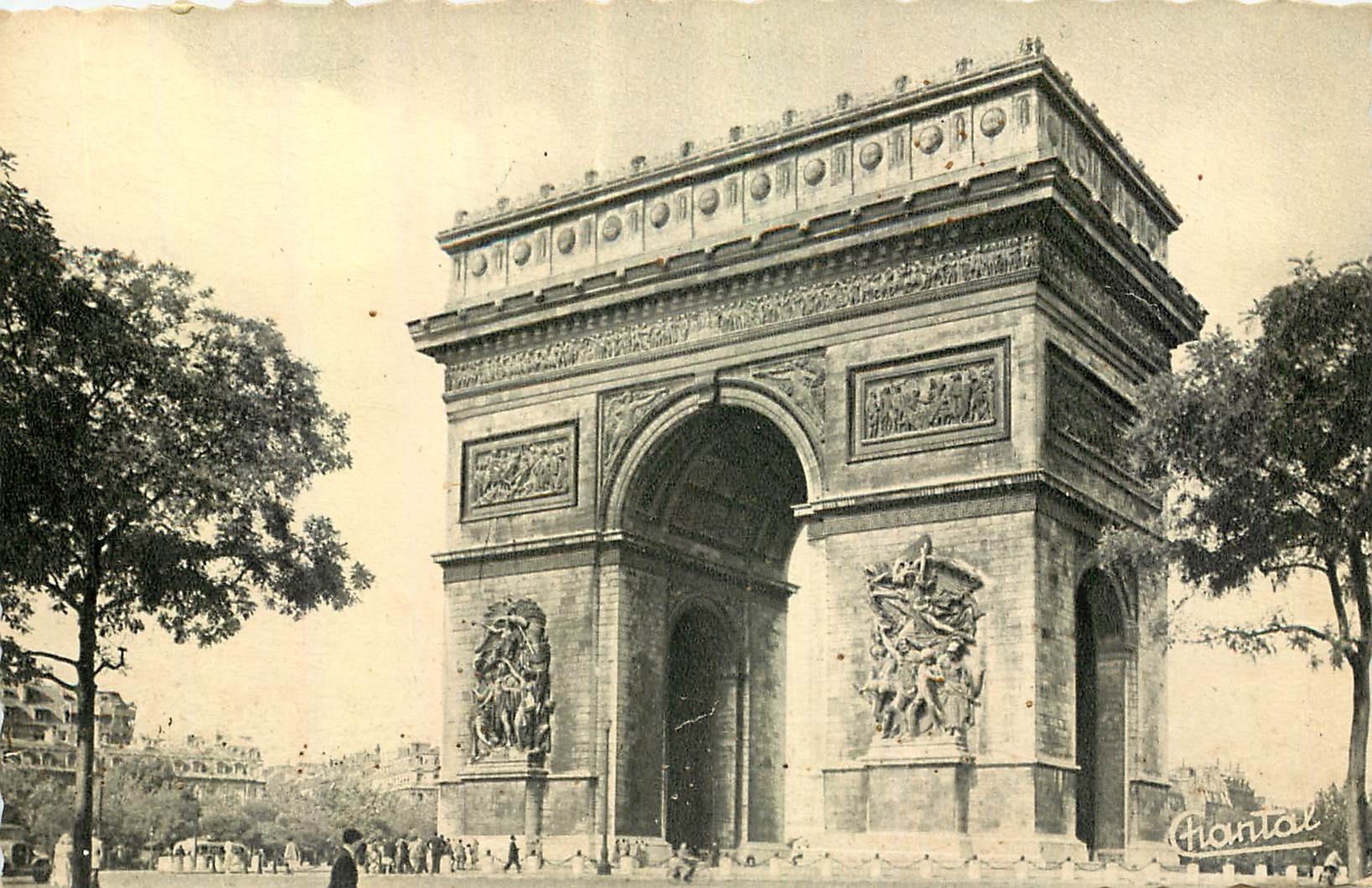 CPA Paris L'Arc de Triomphe 