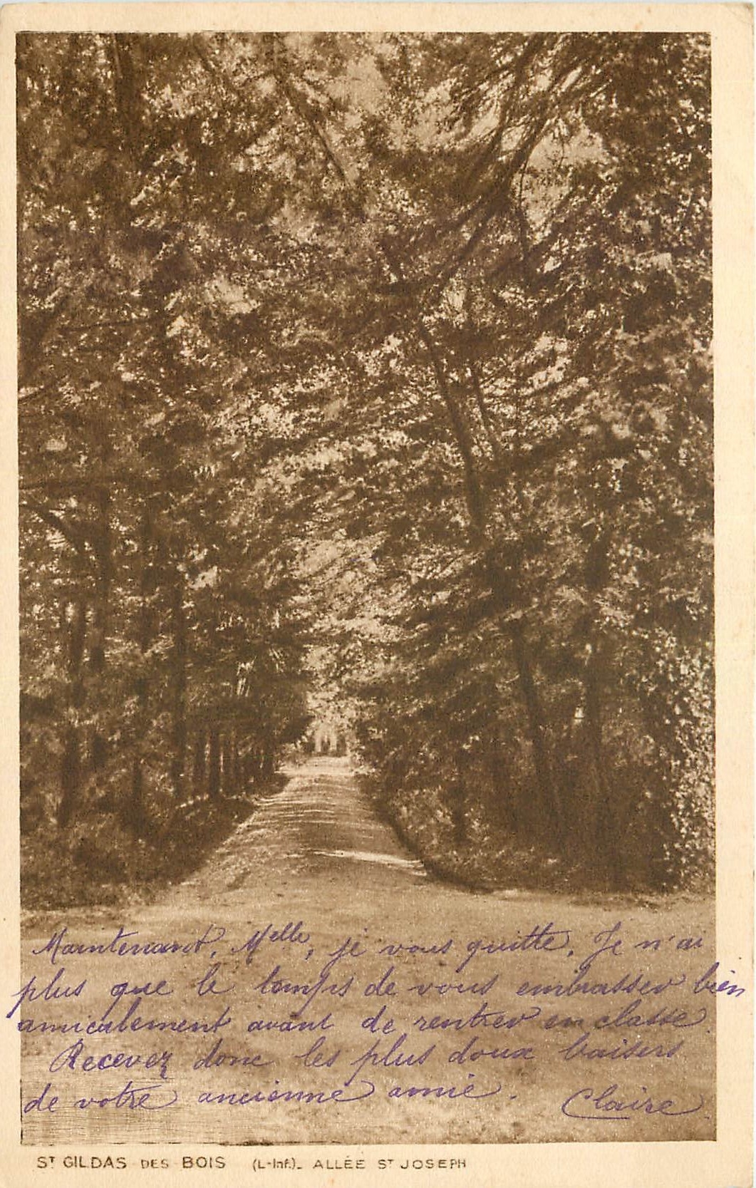 CPA Gildas des Bois Allee St Joseph 