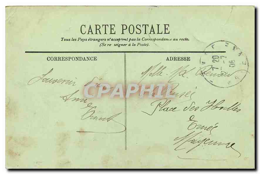 CPA Paris Le Pont des Arts et l'Institut  — Rückseite