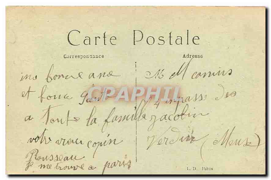 CPA Paris Le Petit Palais des Champs Elysees  — Rückseite