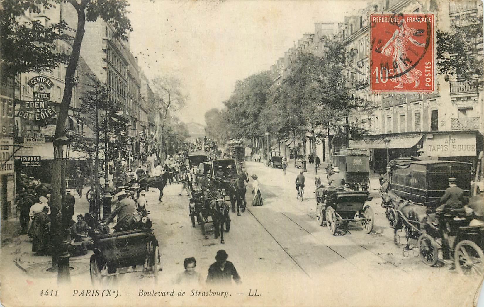 CPA Paris Boulevard de Strasbourg 