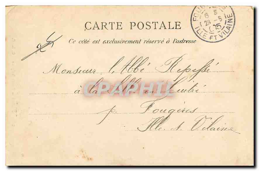 CPA Paris Saint Sulpice Femme Cocher Cheval — Verso