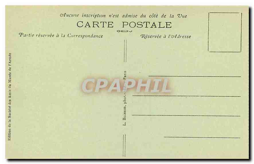 CPA Paris Hotel des Invalides Tombeau de Napoleon  — Rückseite