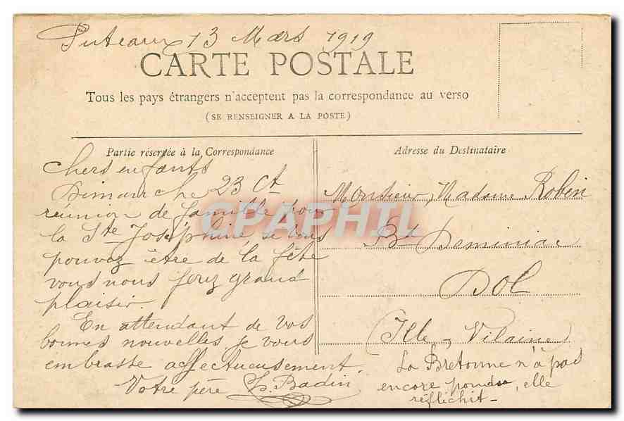 CPA Collection Petit Journal Paris Eglise Saint Etienne du Mont  — Rückseite