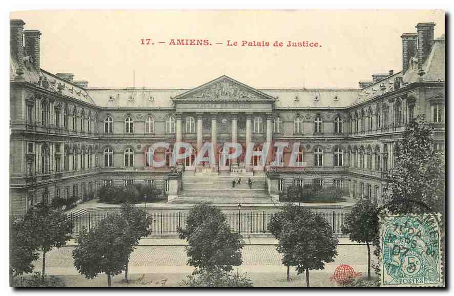 CPA Amiens Le Palais de Justice 