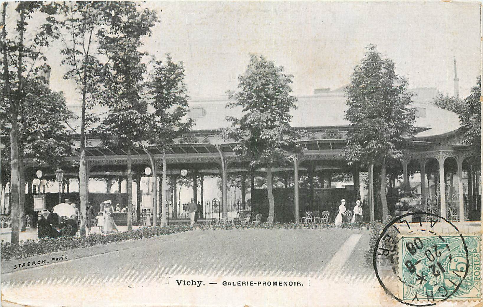 CPA Vichy Galerie Promenoir 