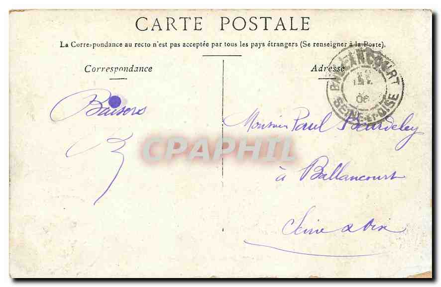 CPA Vichy Galerie Promenoir  — Verso