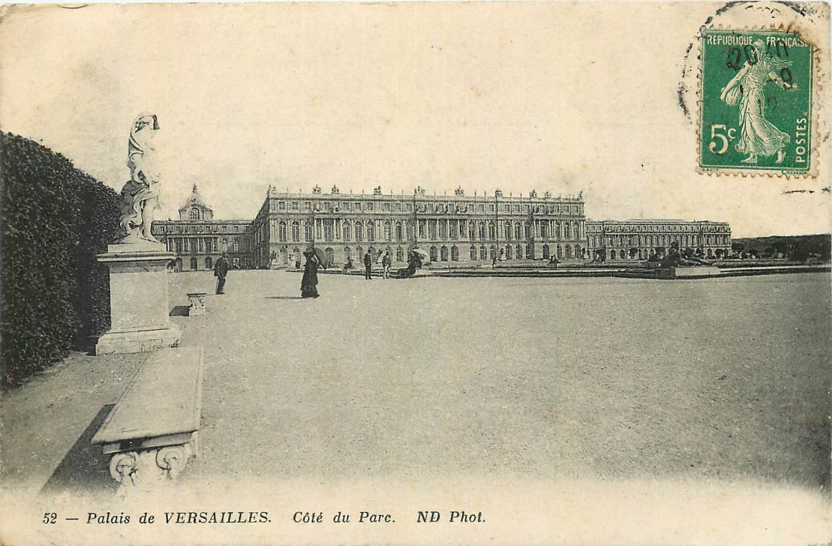 CPA Palais de Versailles Cote du Parc 