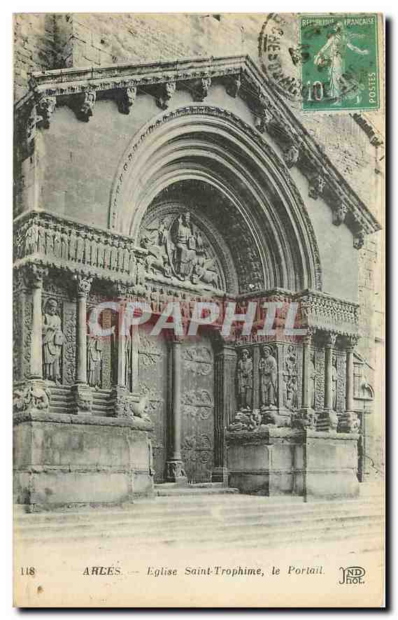 CPA Arles Eglise Saint Trophime le Portail 