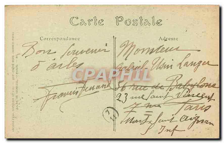 CPA Arles Eglise Saint Trophime le Portail  — Rückseite
