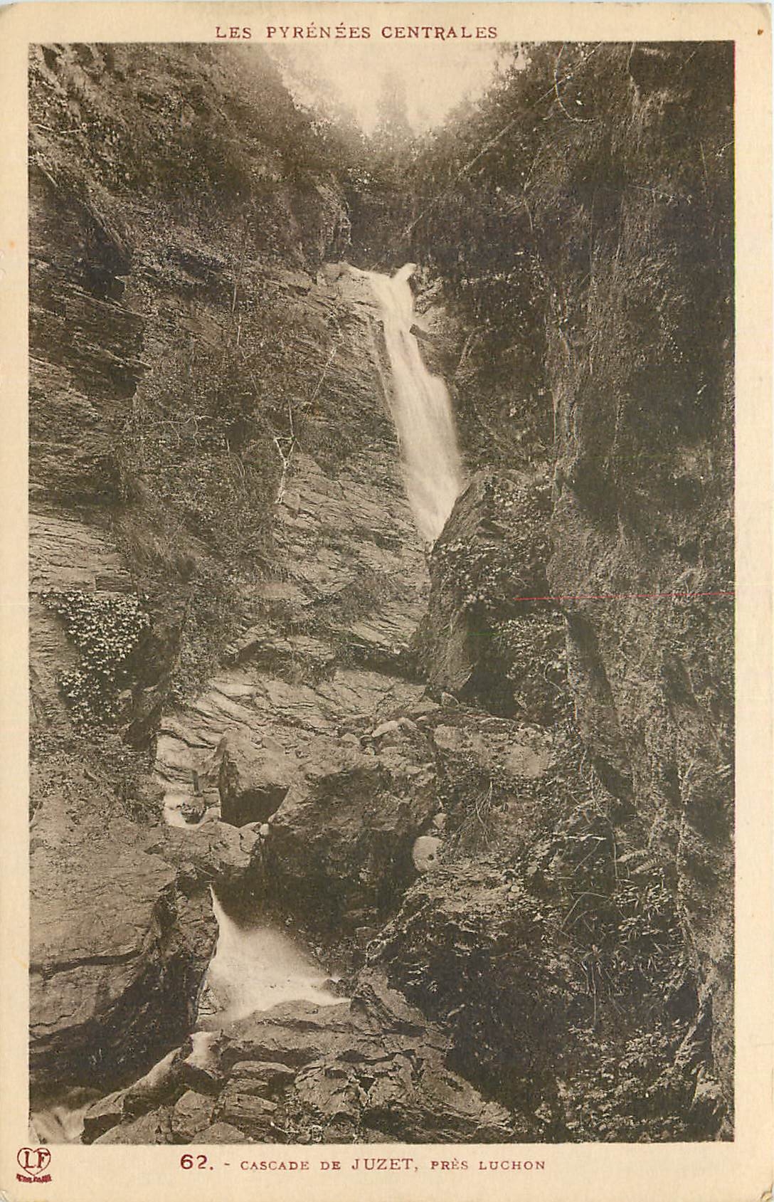 CPA Les Pyrenees Centrales Cascade de Juzet pres Luchon 