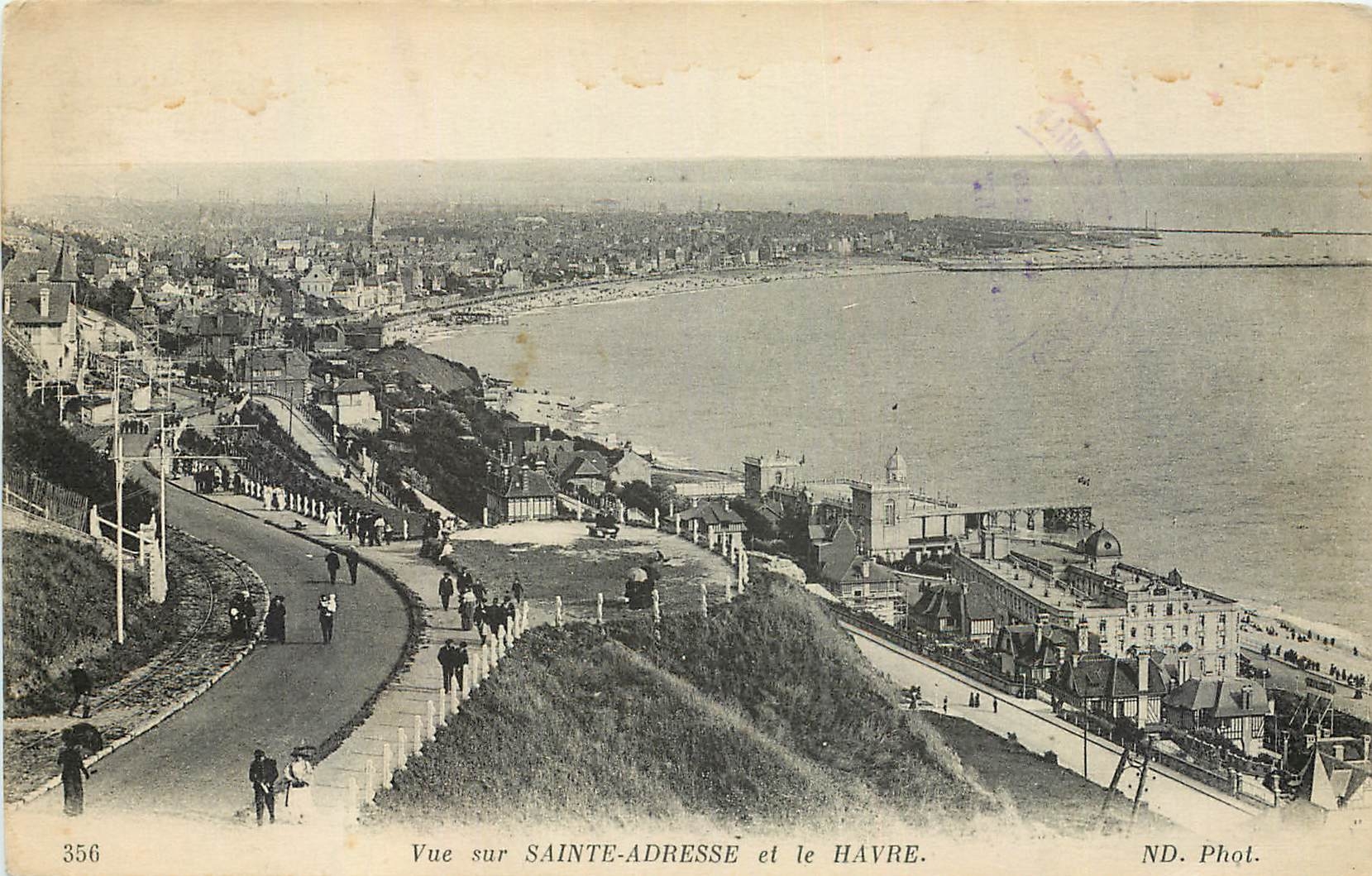 CPA Vue sur Sainte Adresse et le Havre 