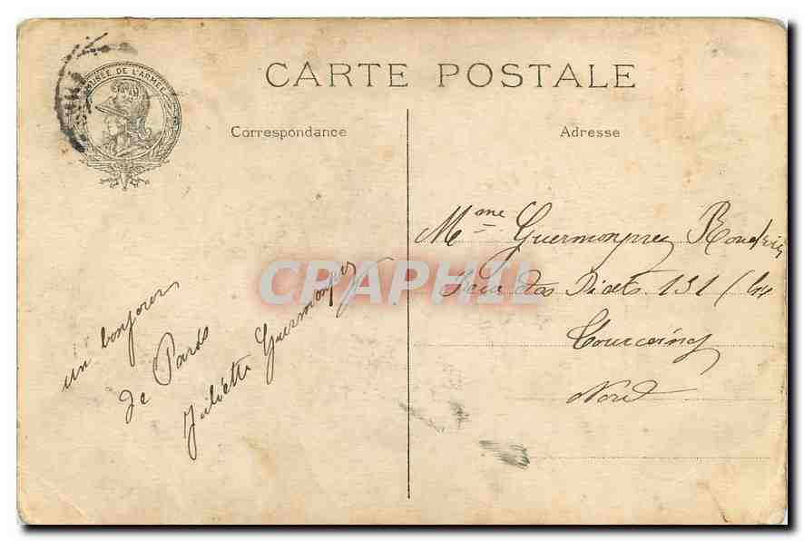 CPA Paris Hotel des Invalides Chapelle du Dome et Tombeau de Napoleon  — Rückseite
