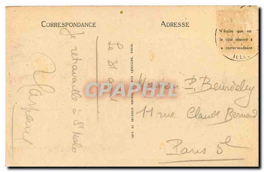 SAINI-MALO - Le Château et le Square - LL — Verso