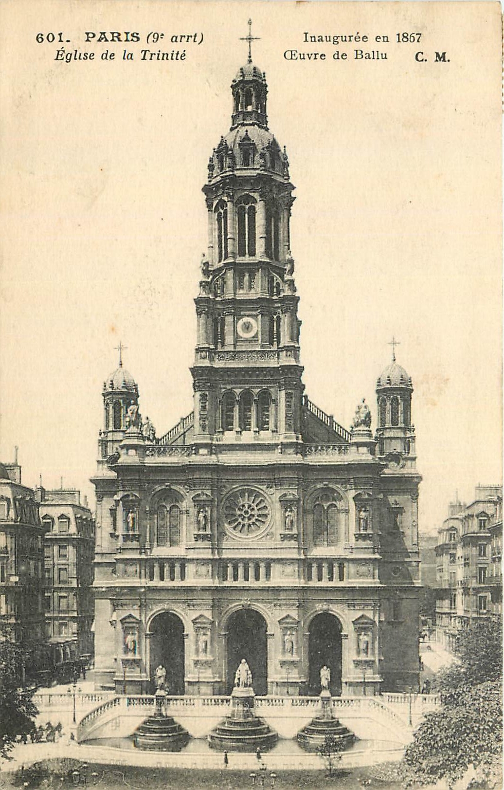 CPA Paris Eglise de la Trinite Oeuvre de Ballu 