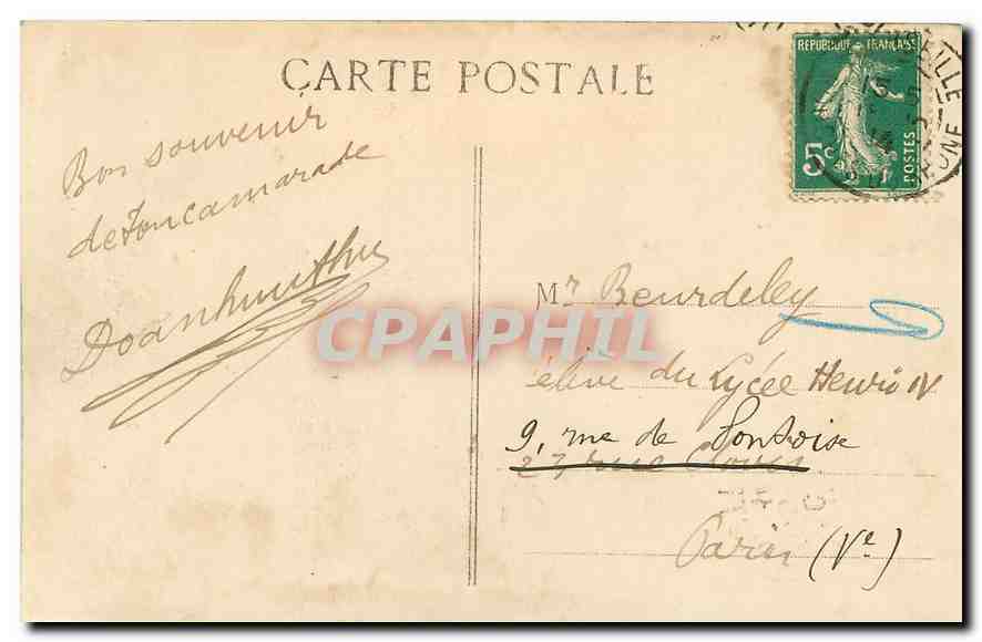 CPA Marseille Notre Dame de la Garde  — Rückseite