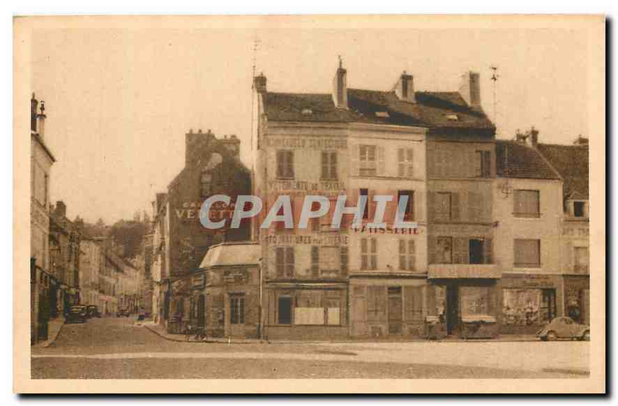 CPA La Ferte sous Jouarre La Place et la Rue de la Gare Patisserie Vedette