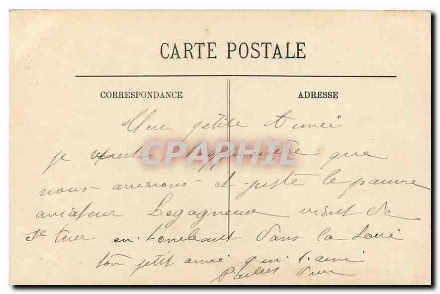 CPA Saumur M et L Le Chateau Sud  — Rückseite
