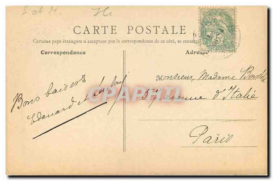 CPA Meaux Vieux Chapitre rue Notre Dame  — Back