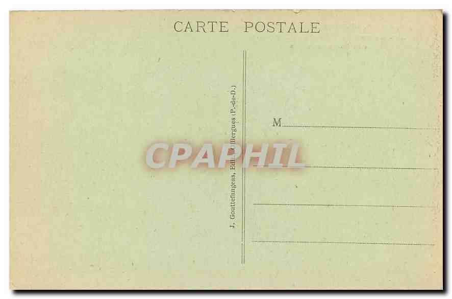 Sommet du PUY de DOME — Les Ruines du Temple de Mercure et l'Observatoire — J. Goutteranges, Éd. P. d'Illy (P. d'Illy) — Rückseite